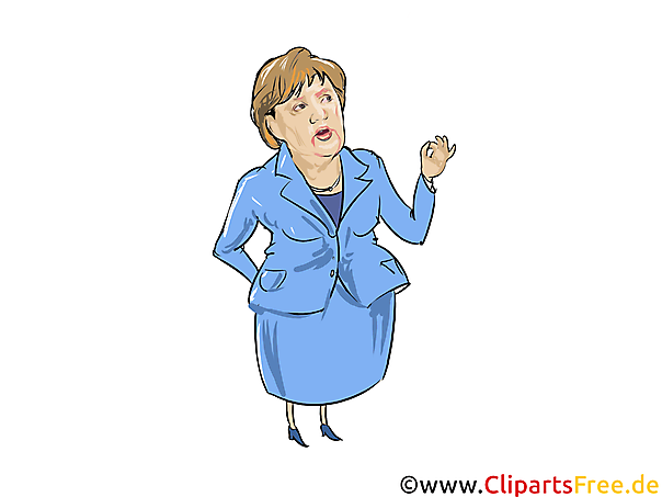Angela Merkel Karikatur, Comic, Cartoon, Illustration, Clipart Politiker Angela Merkel Karikatur, Comic, Cartoon, Illustration, Clipart Politiker
