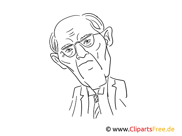 Schäuble Zeichnung, Cartoon, Karikatur Schäuble Zeichnung, Cartoon, Karikatur