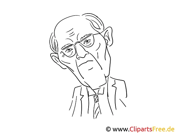 Schäuble Zeichnung, Cartoon, Karikatur