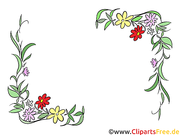 Blumenranken Sommer Fruhling Clipart