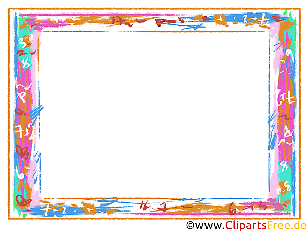 Bunter schöner Rahmen für Bilder kostenlos zum Drucken