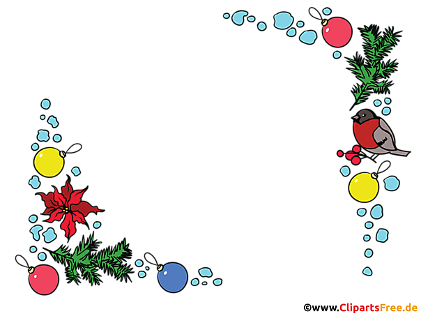 Bilder- und Fotorahmen zu Weihnachten PNG transparent