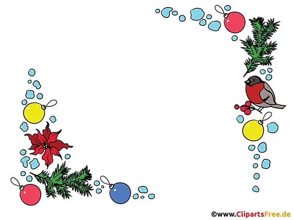 Bilder- und Fotorahmen zu Weihnachten PNG transparent