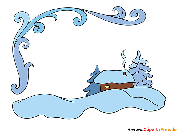 Bilderrahmen PNG transparent zum Thema Winter