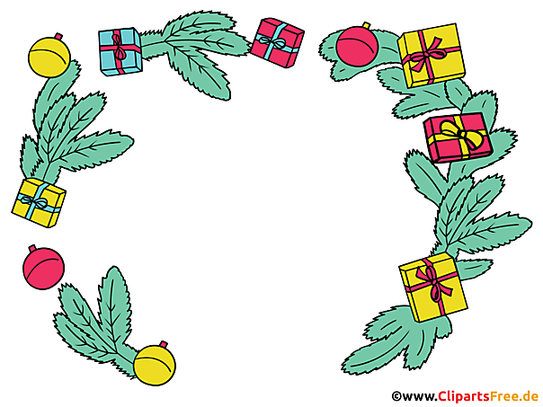 Bilderrahmen zu Weihnachten PNG transparent