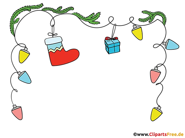 PNG Bilderrahmen zu Weihnachten transparent