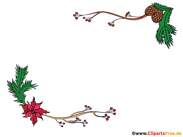 Transparenter Bilderramen zu Weihnachten im PNG-Format