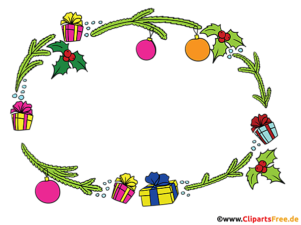 Weihnachtliche Rahmen für Word PNG-Bild