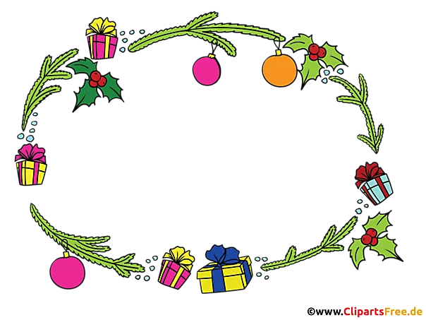 Weihnachtliche Rahmen für Word PNG-Bild