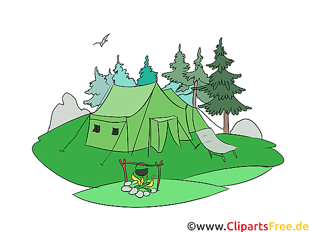 キャンプのクリップアート