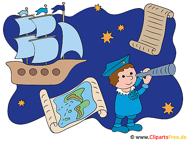 Christopher Kolumbus Amerika_s Entdeckung Illustration, Clipart, Bild Christopher Kolumbus Amerika_s Entdeckung Illustration, Clipart, Bild