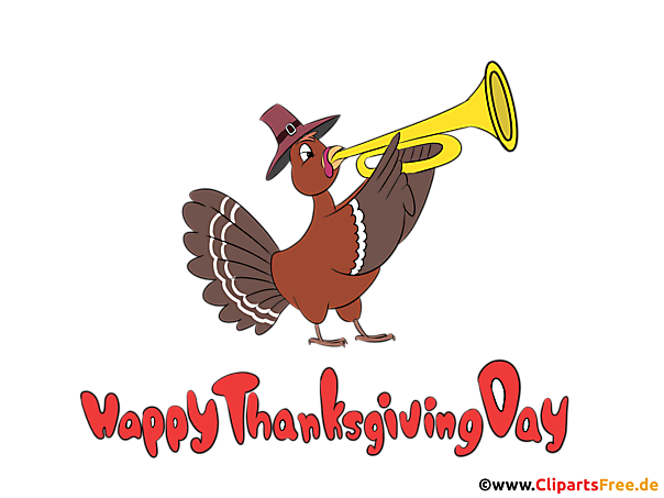 Erntedank Bild mit Truthahn kostenlos zum Drucken