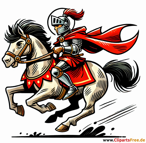 Bild Sankt Martin - Cliparts im Comicstil