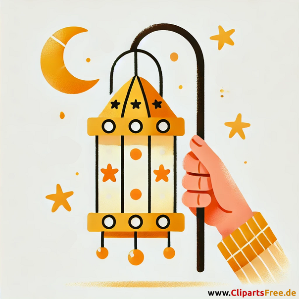 Laterne in der Hand Bild für den Laternenumzug