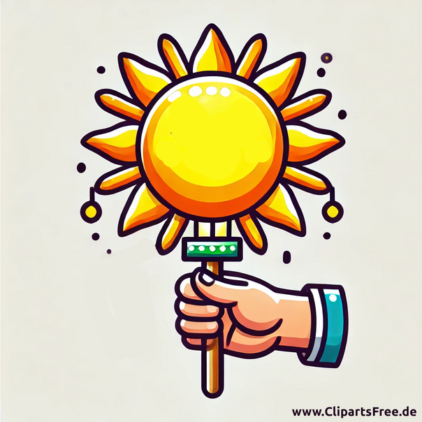 Laterne in der Hand Clipart zum Laternenumzug