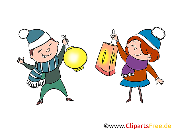 Martinstag, Laterenumzug Clipart, Illustration, Bild