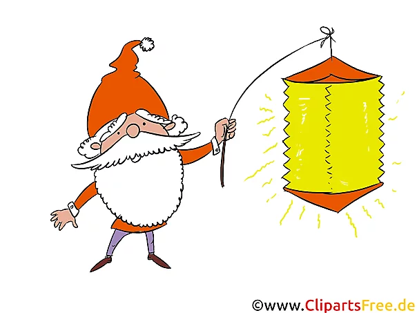 Sankt Martin Laternenumzug Illustration, Bild, Clipart