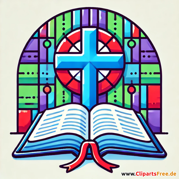 Kreuz in der Kirche Clipart zur Reformation