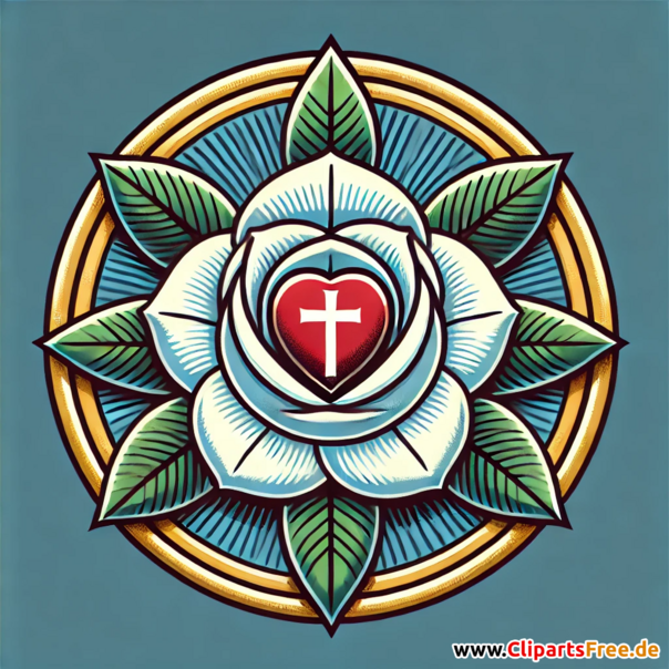 Luther-Rose Bild zur Reformation