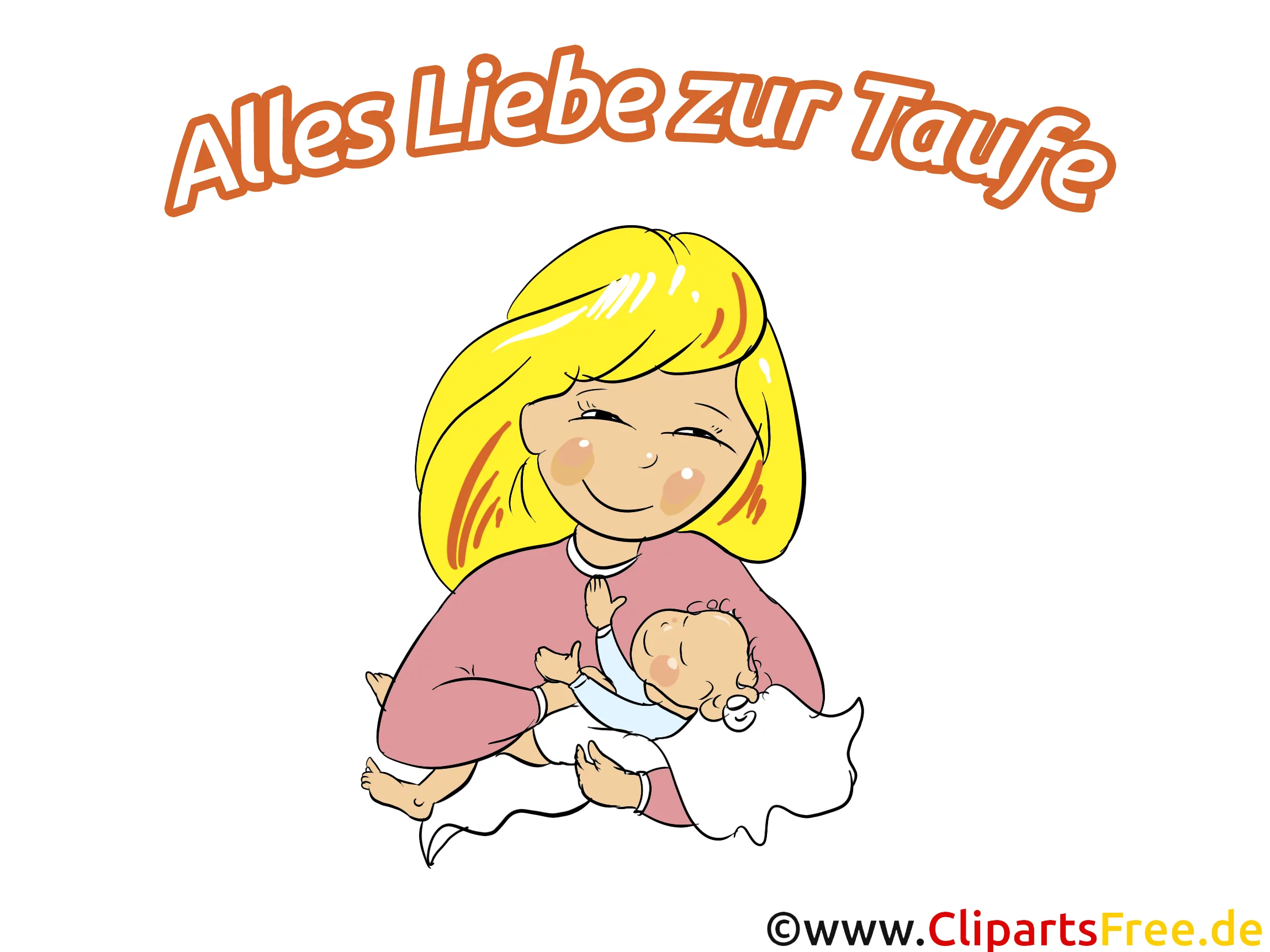 Mutter und Baby Clipart, Illustration, Bild