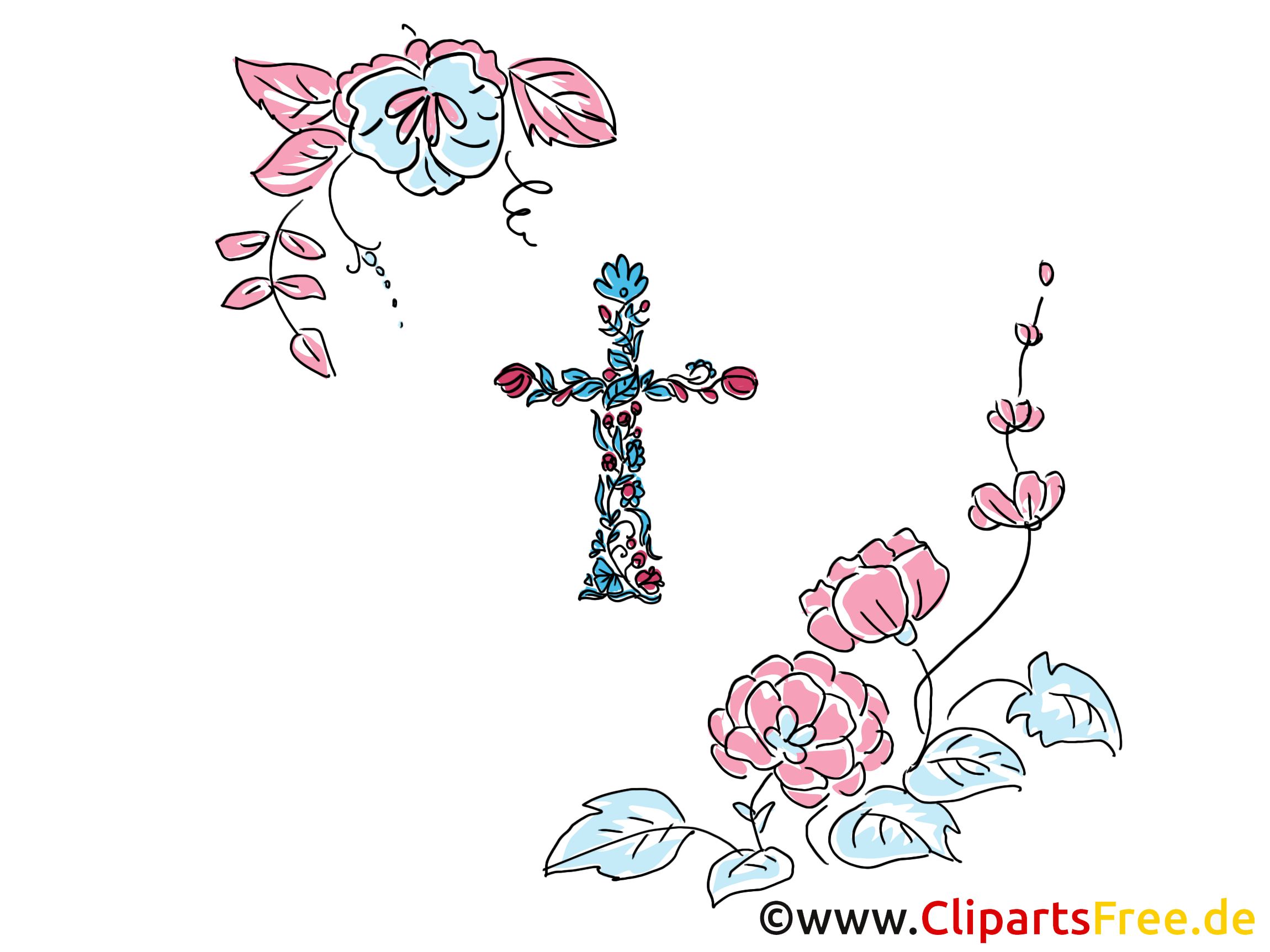 Tauf Karte Clipart, Bild, Grafik, Illustration, Cartoon kostenlos