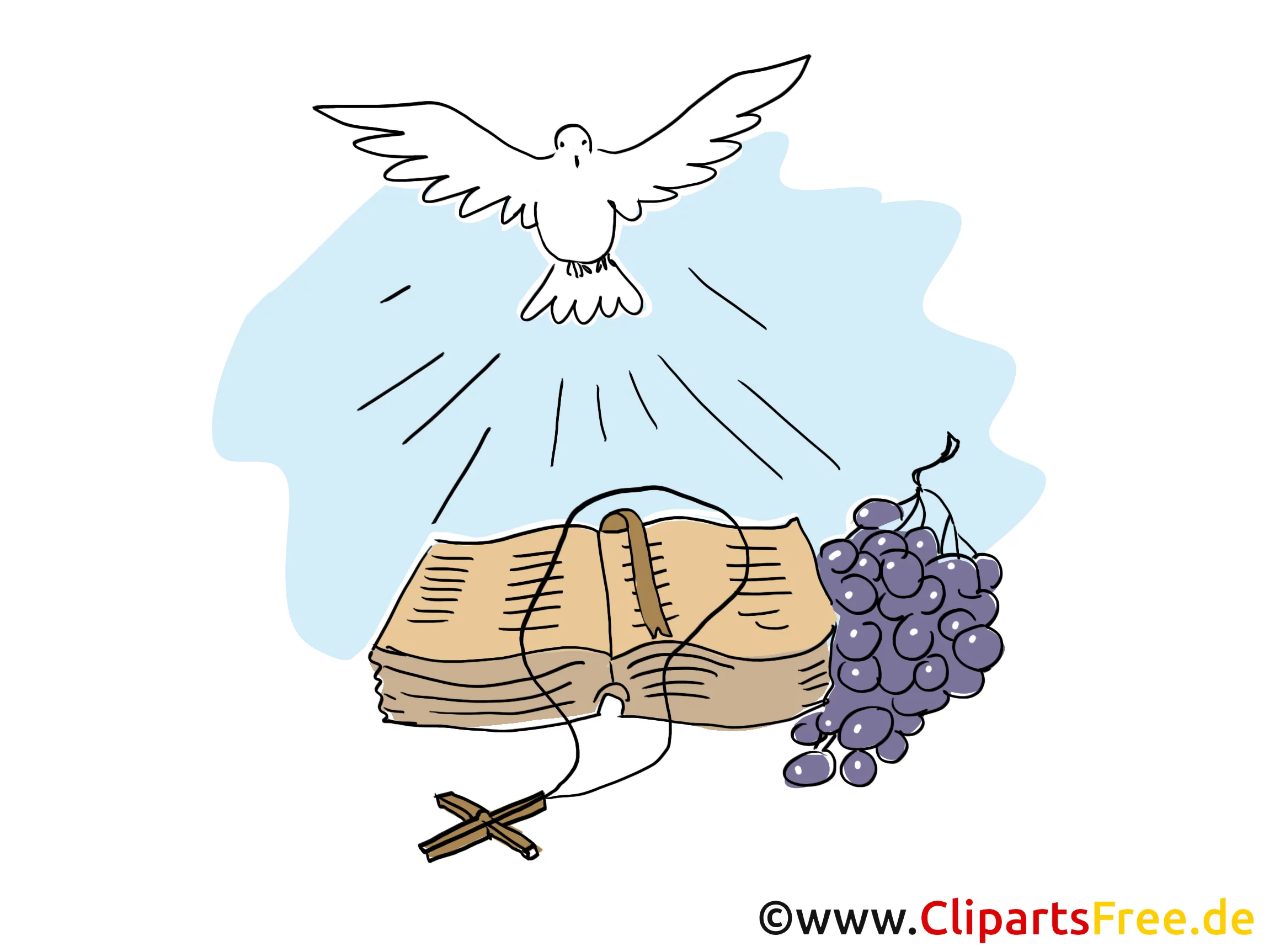 Taufe Clipart, Bild, Grafik, Illustration, Cartoon kostenlos