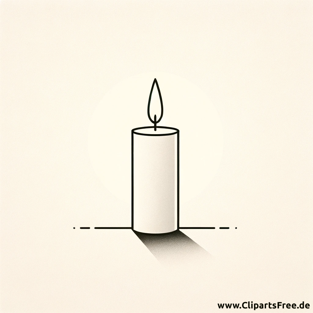 Kerze Clipart zum Totensonntag