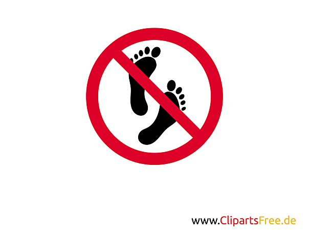Verbotszeichen, Verbotsschilder Betreten der Fläche verboten