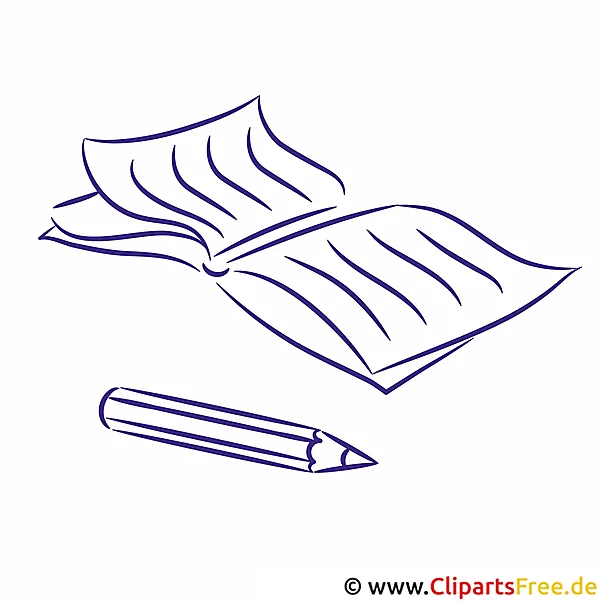 Clipart Schwarz Weiss kostenlos - Bilder für Unterricht