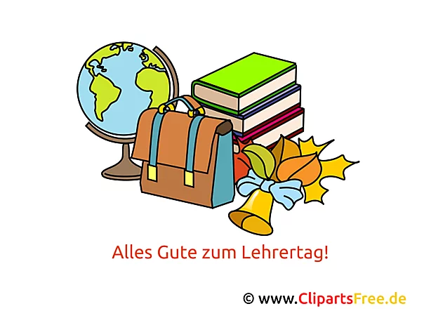 Internationaler Lehrertag  Clipart, Bild, Karte, Glueckwuensche