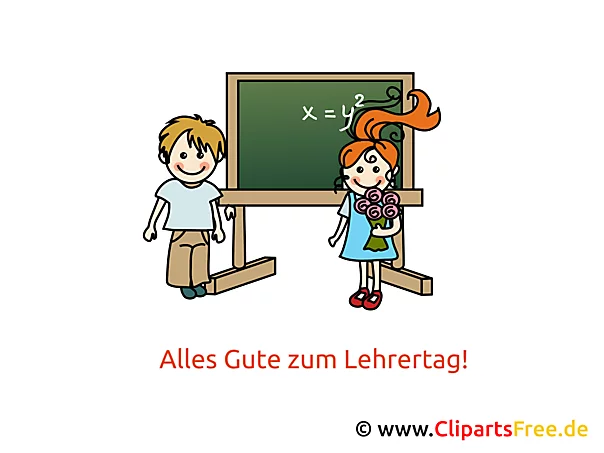 Lehrer Tag Clipart, Bild, Karte, Glückwünsche