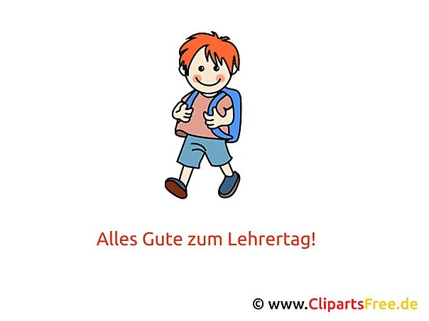 Lehrertag Clipart, Bild, Karte, Glückwünsche