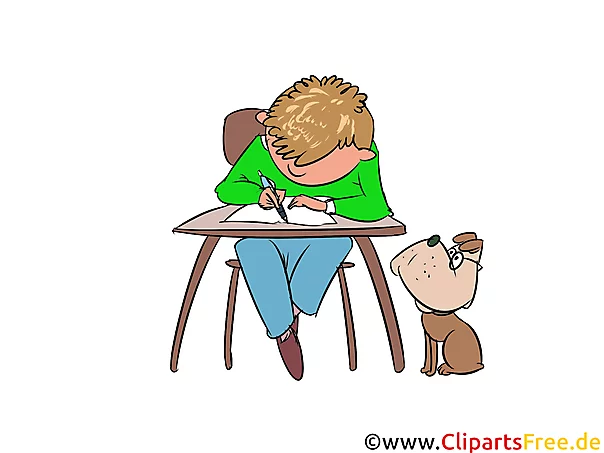 Unterricht in der Schule Clipart, Bild, Illustration, Grafik