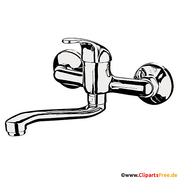 Badewannenarmatur Illustration, Clipart, Bild PNG mit transparentem Hintergrund