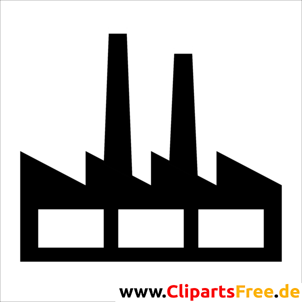 Industriegebiet Symbol, Piktogramm, Bild Industriegebiet Symbol, Piktogramm, Bild
