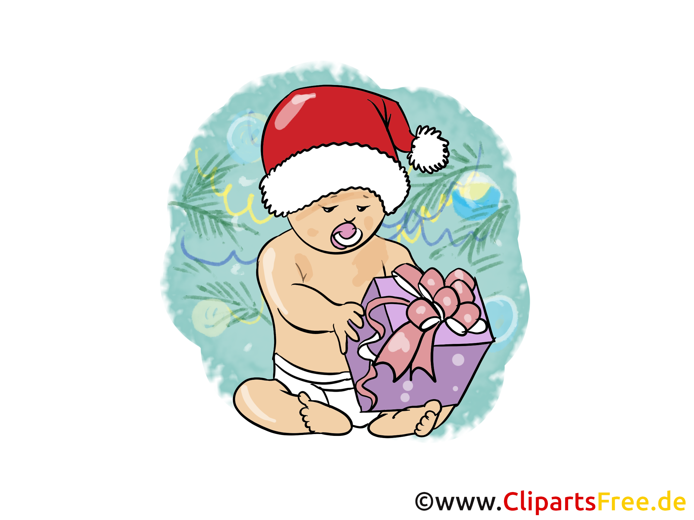 Baby Santa Clipart, Bild, Cartoon gratis Baby Santa Clipart, Bild, Cartoon gratis