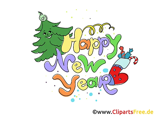 E Card zum Neujahr und Silvester