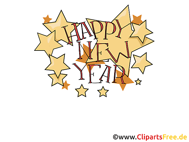 e Karte Happy New Year