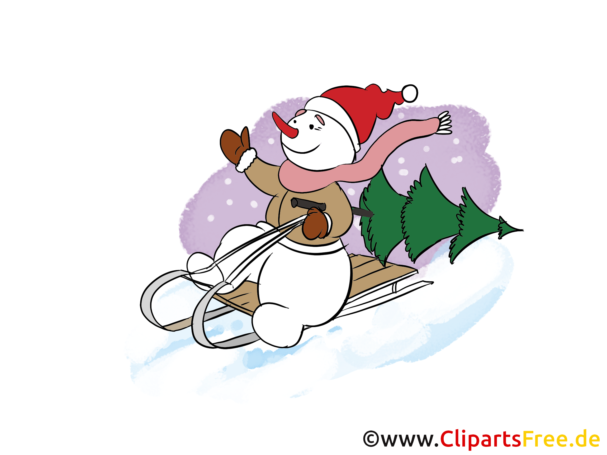 Free Clip Art Silvester, Winter, Weihnachten