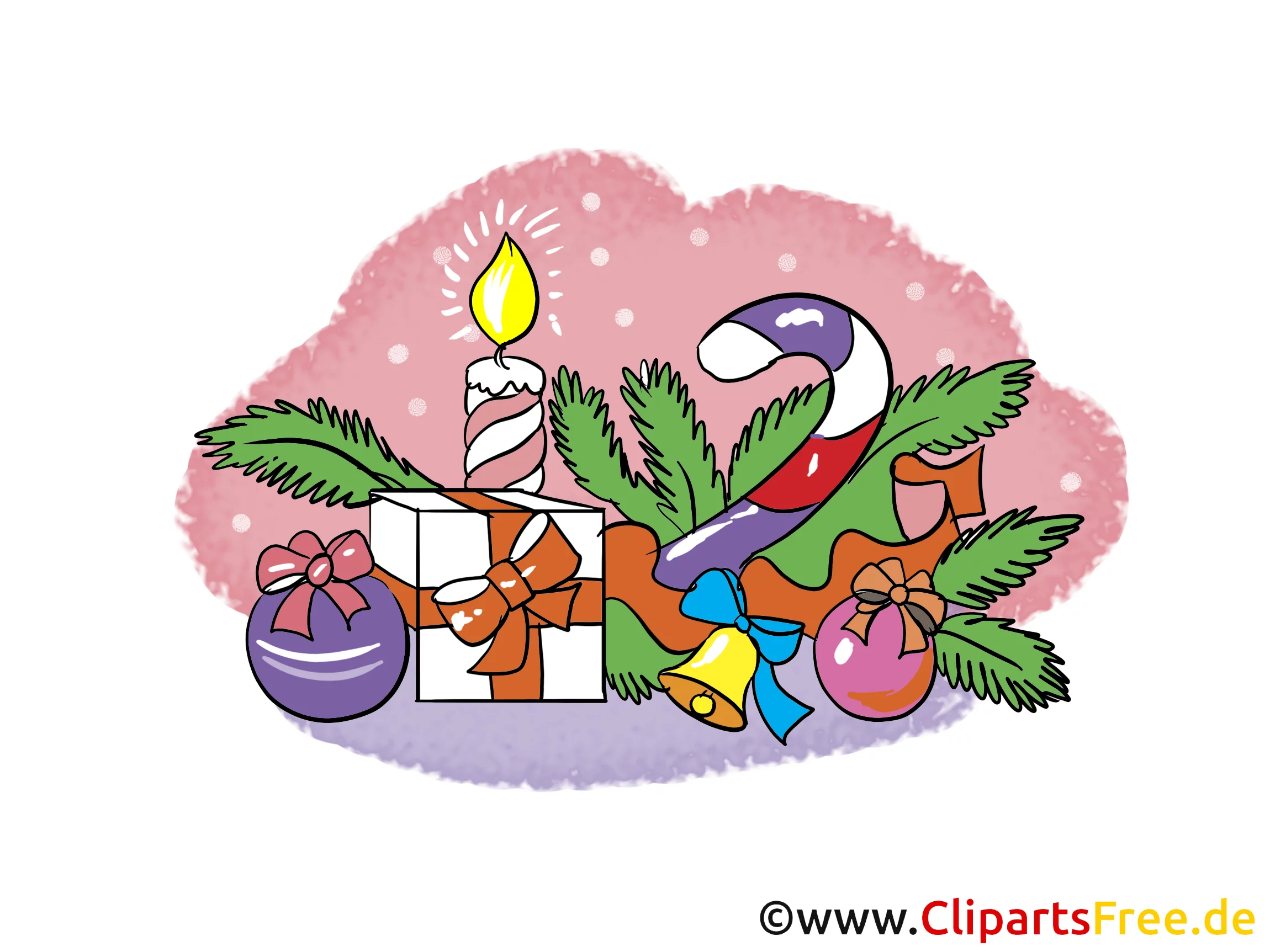 Free Cliparts zu Silvester und Weihnachten
