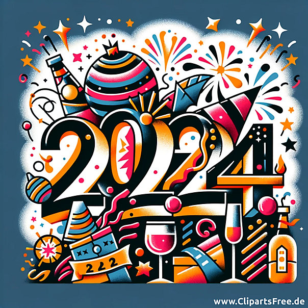 Collage zum Silvester 2024