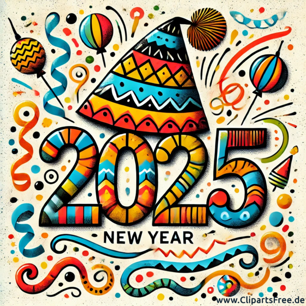 Buntes Bild zum SIlvester 2025