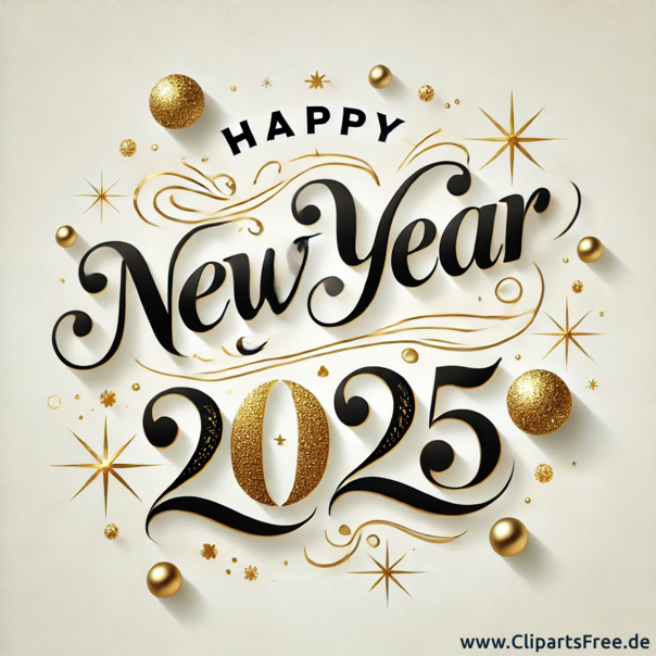Einen guten Rutsch in das Neue Jahr 2025 vintage Bild