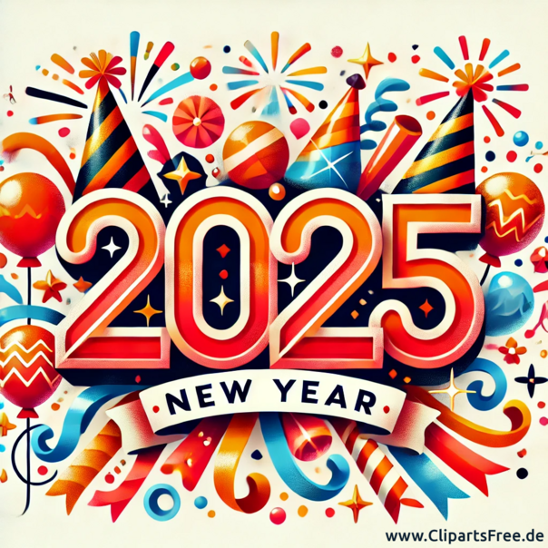 Happy New Year 2025 e-Card