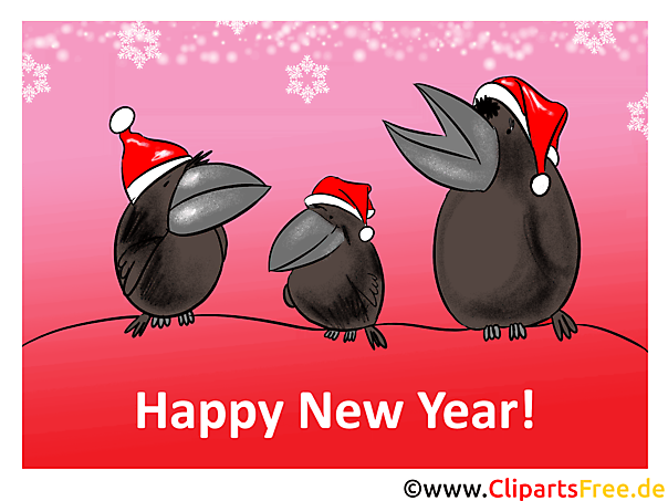 Frohes neues Jahr E Karte