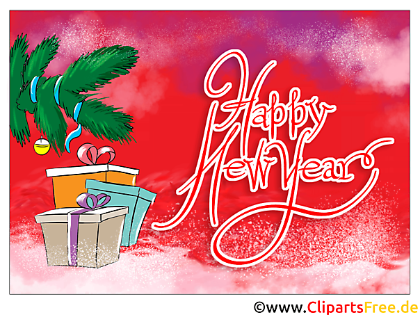 Kostenlose elektronische Grusskarten zu Silvester