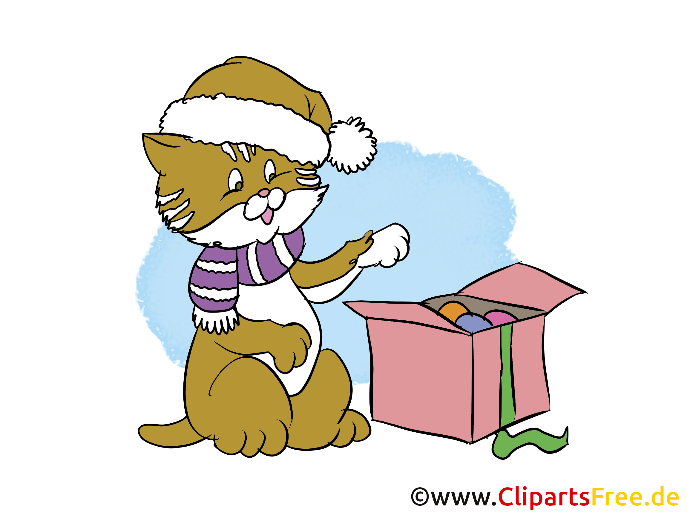 New Year Clip Art, Image, Cartoon gratis