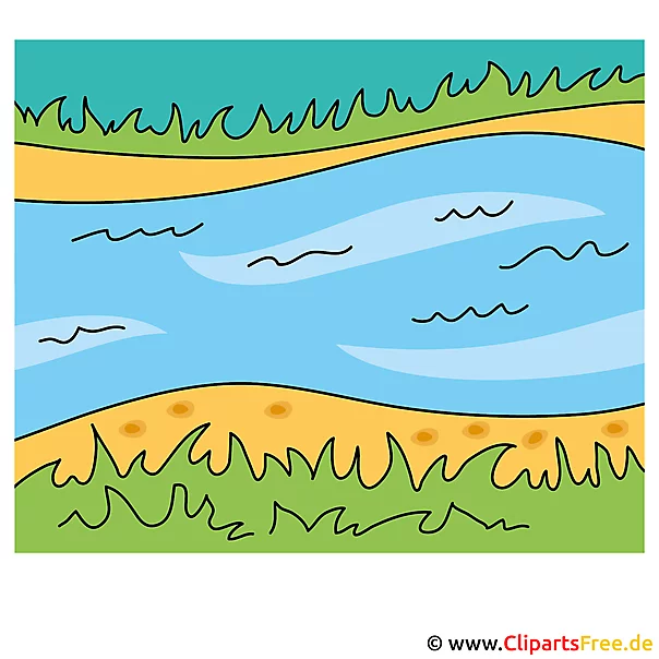 Fluss Clipart - Lizenzfreie und kostenlose Bilder zum Sommer