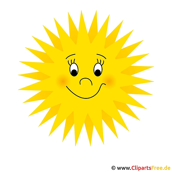 Sonne Clip Art free - Sommer Bild