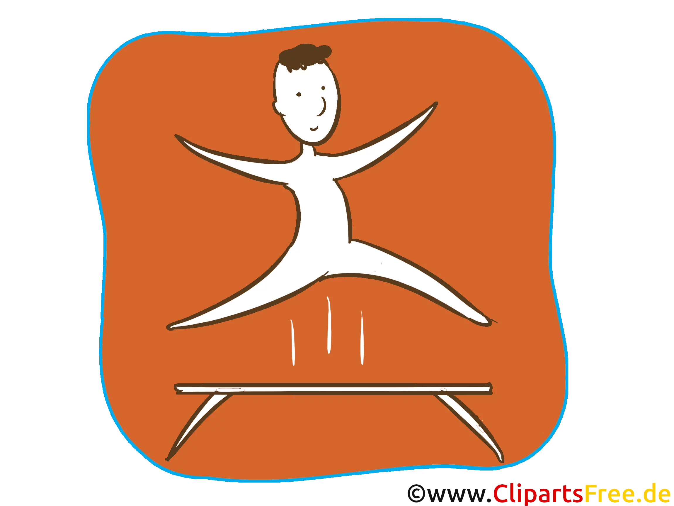 Gymnastik Sport Icon-Clipart